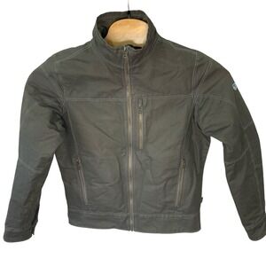 Kuhl Mens Small Burr Jacket Rugged Vintage Patina Dye Fleece Lined Coat Gorpcore